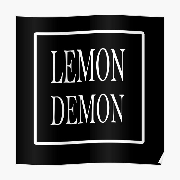 lemon demon simple art print with  love Poster RB1207 product Offical Lemon Demon Merch
