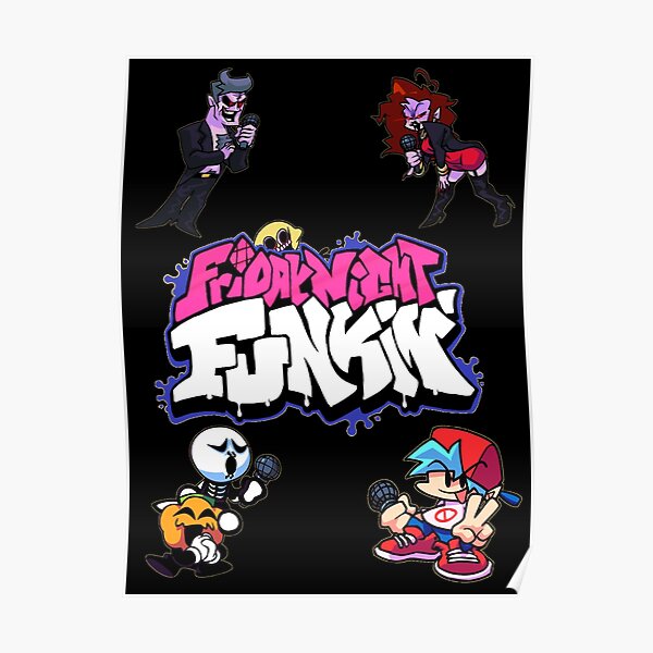The Friday Night Funkin Crew Poster RB1207 product Offical Lemon Demon Merch