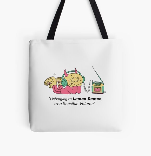 Listening to Lemon Demon | Perfect Gift All Over Print Tote Bag RB1207 product Offical Lemon Demon Merch
