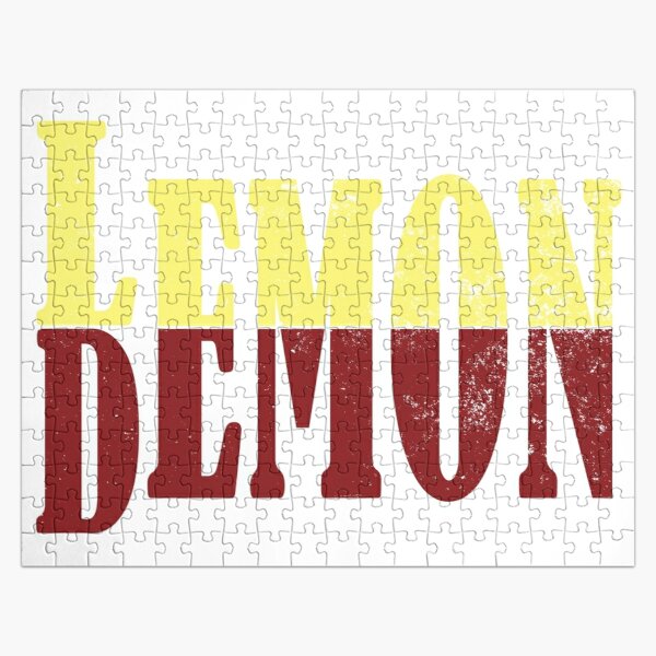 Lemon Demon - Fun Typography Design Jigsaw Puzzle RB1207 product Offical Lemon Demon Merch