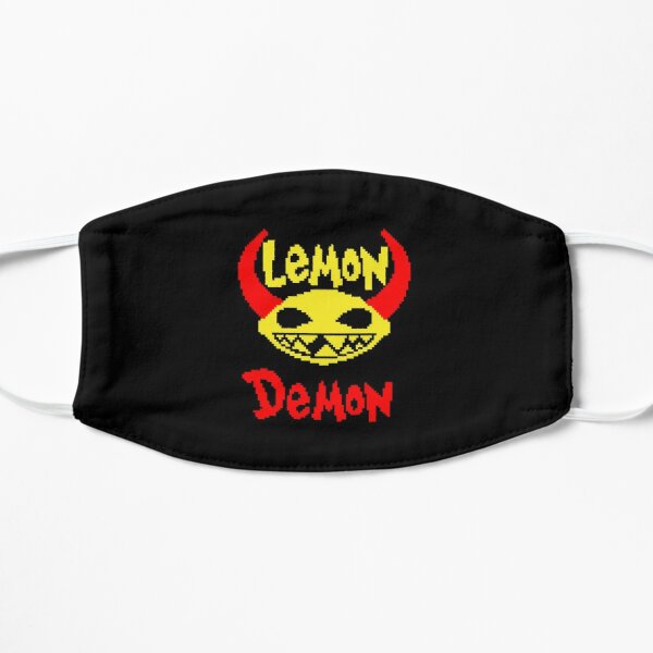 Lemon Demon pixel art  Flat Mask RB1207 product Offical Lemon Demon Merch