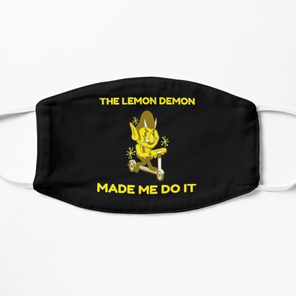 The Lemon Demon Made Me Do It Flat Mask RB1207 product Offical Lemon Demon Merch