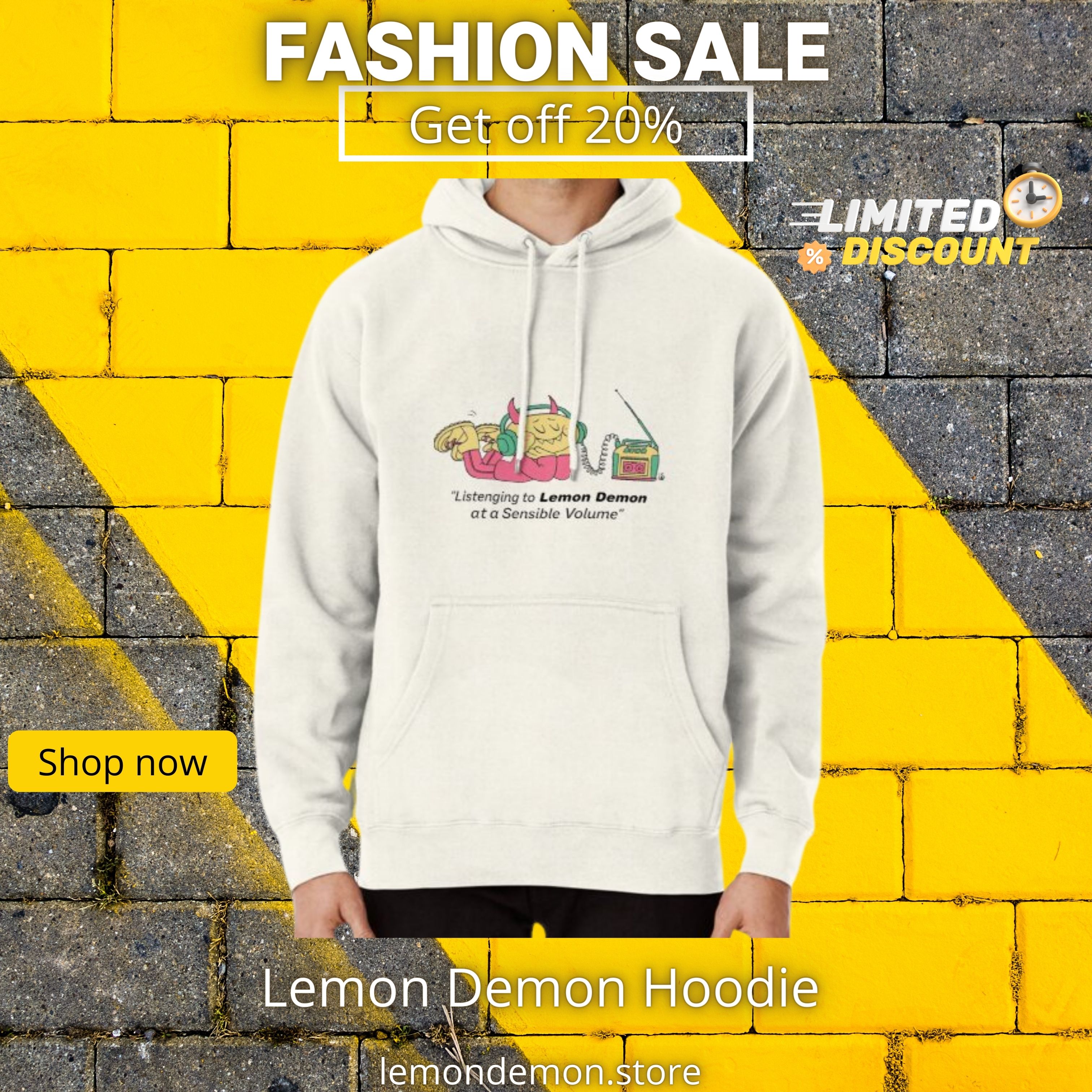 Yellow white Fashion Sale Facebook Post 800 × 800 mm 1 1 - Lemon Demon Store