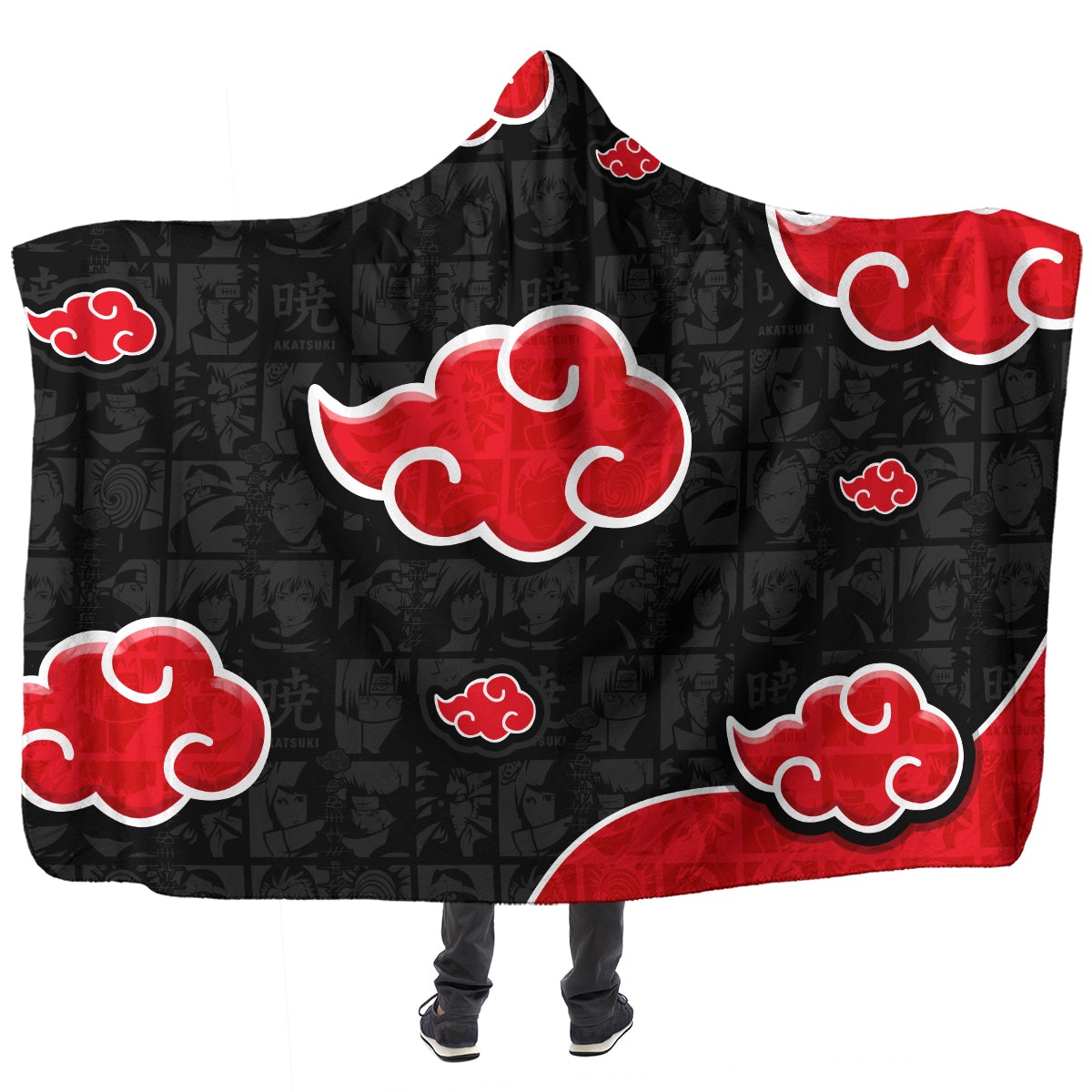 akatsuki gang hooded blanket 686506 - Lemon Demon Store